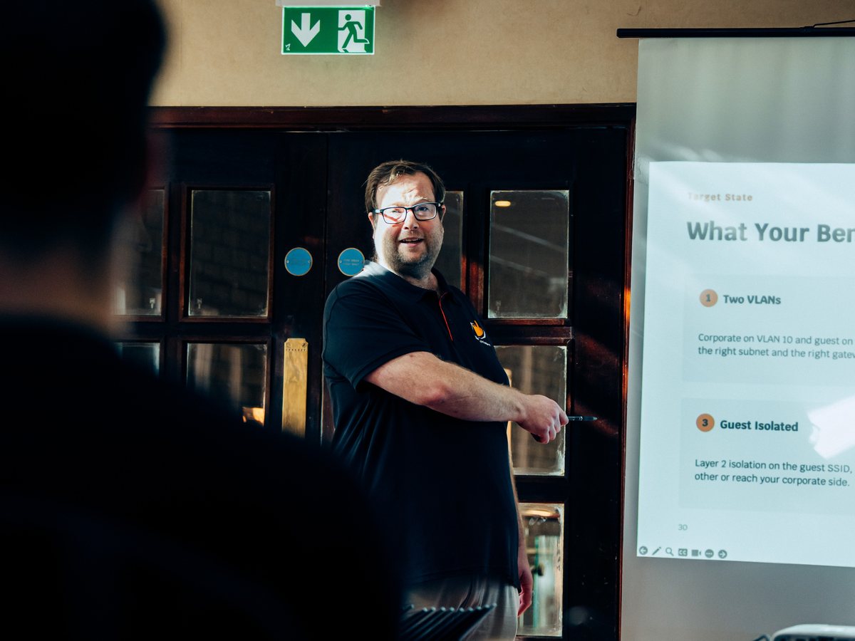 Adam Steadman teaching a module at the UK Masterclass